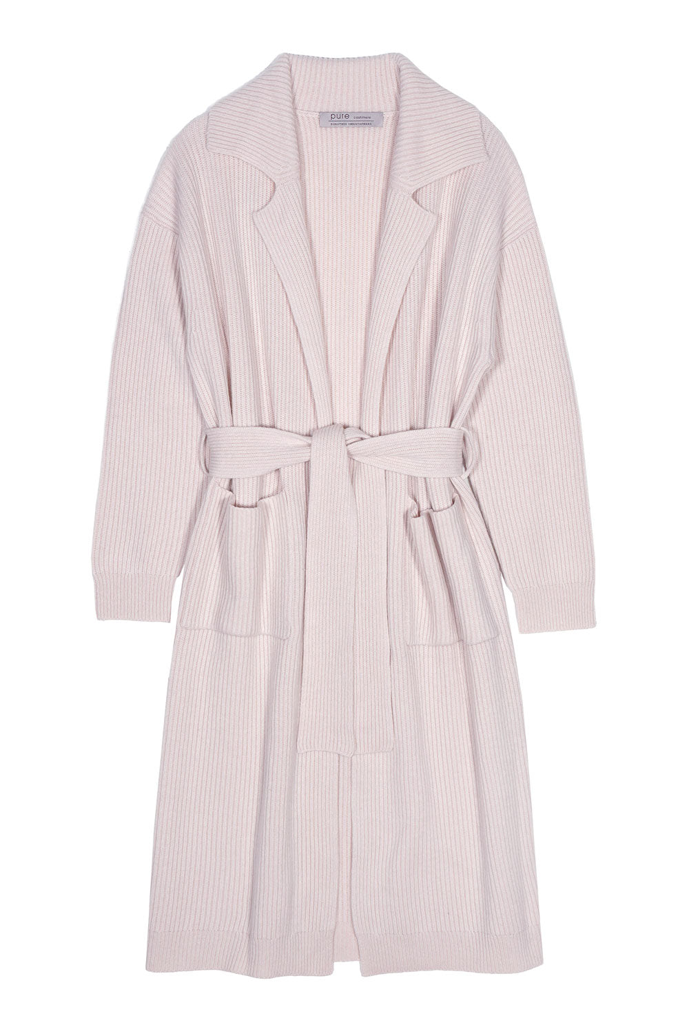 LONG RIBBED CARDIGAN