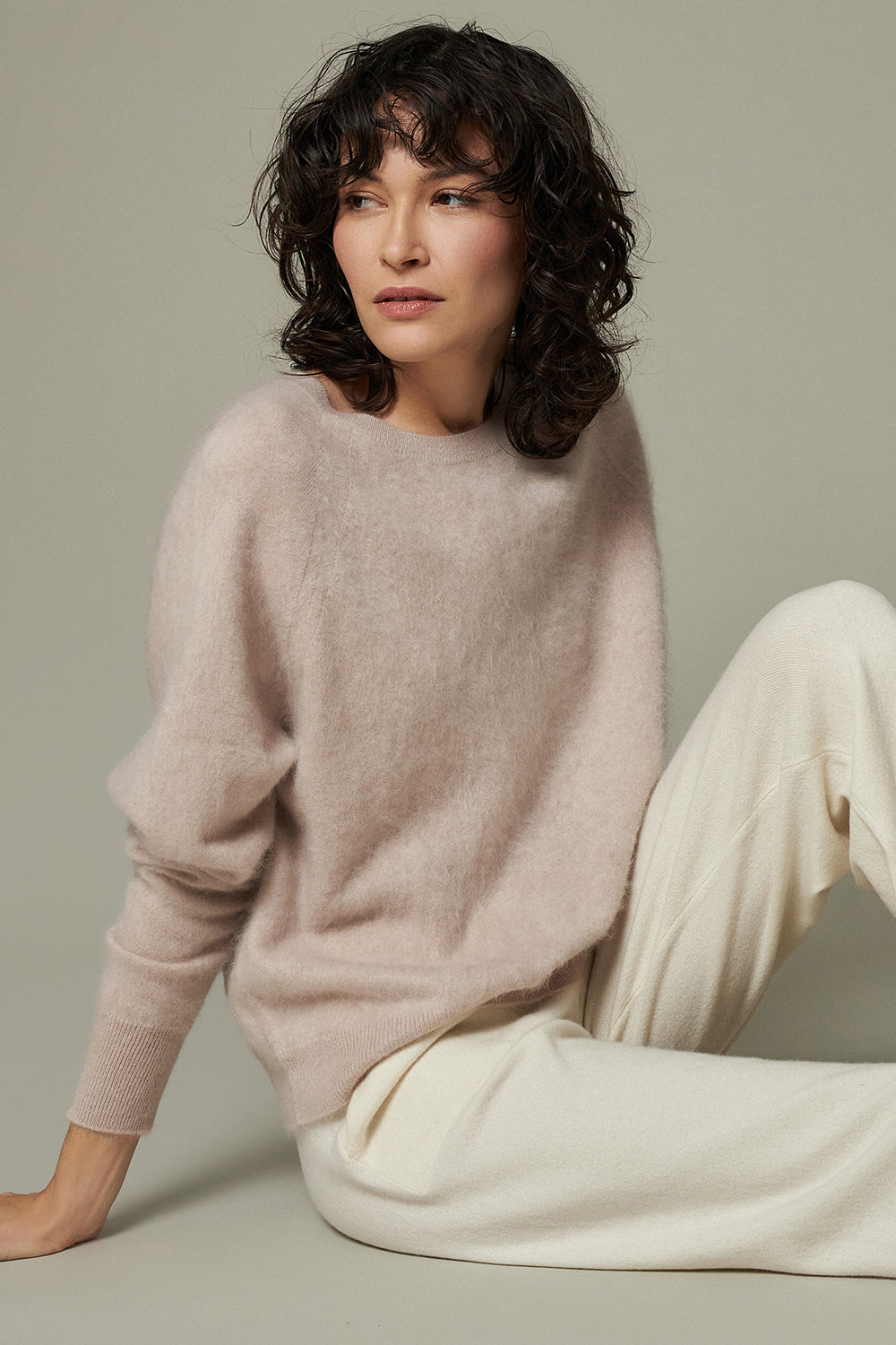 Brushed Cashmere Pullover