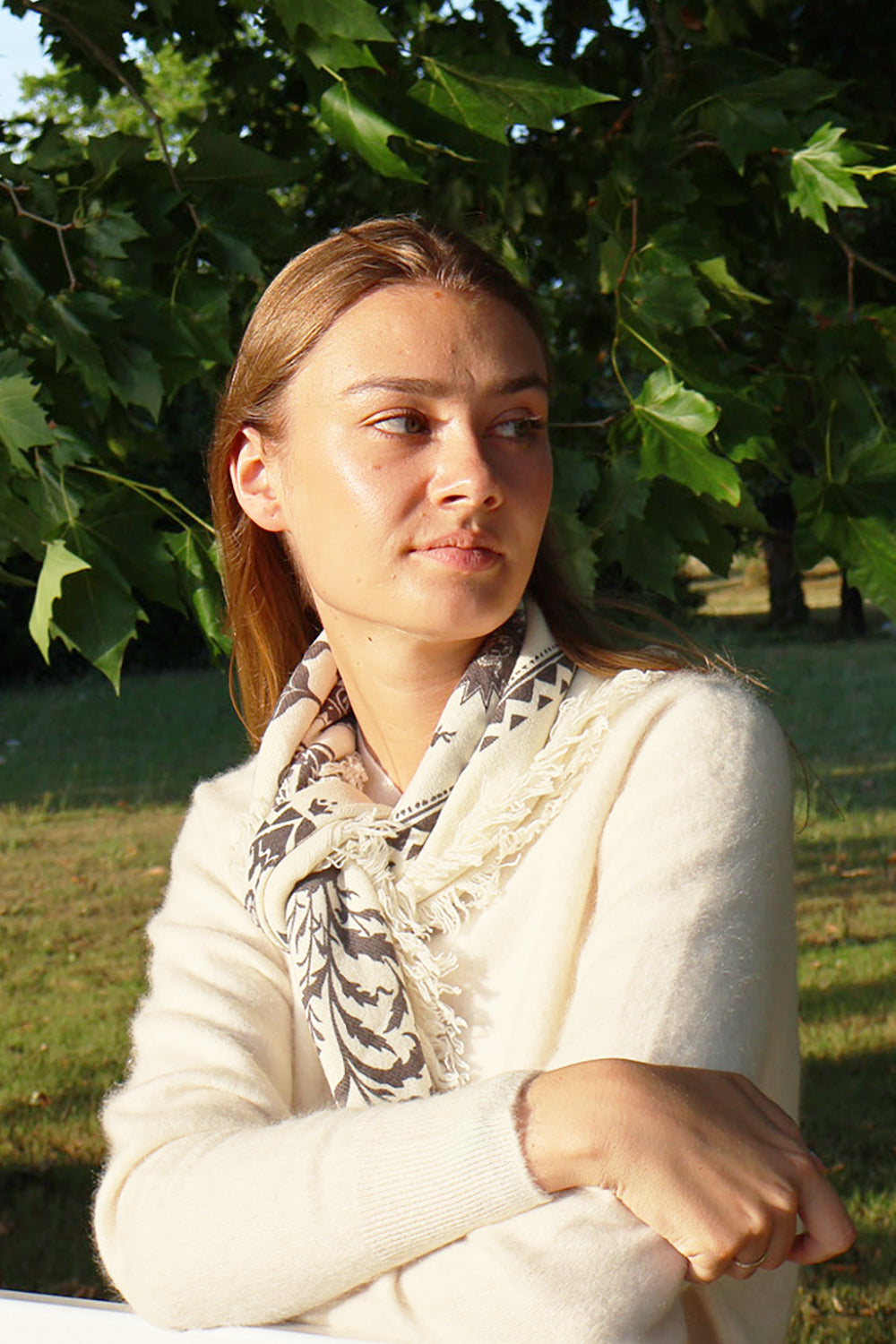 Printed Cashmere Bandana