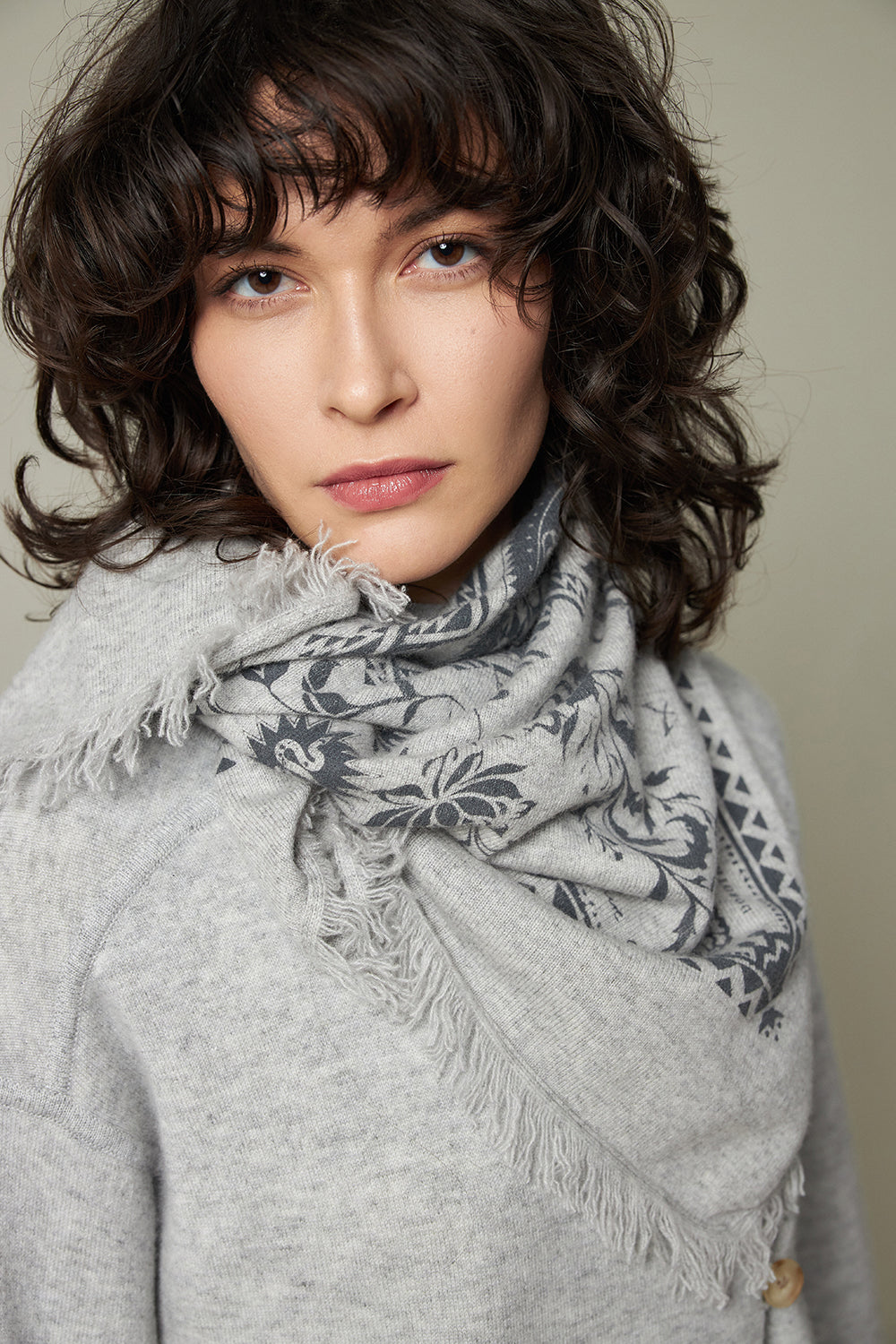 Printed Cashmere Bandana