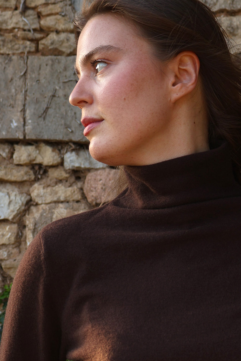 Stehkragen Pullover mit kurzem Arm