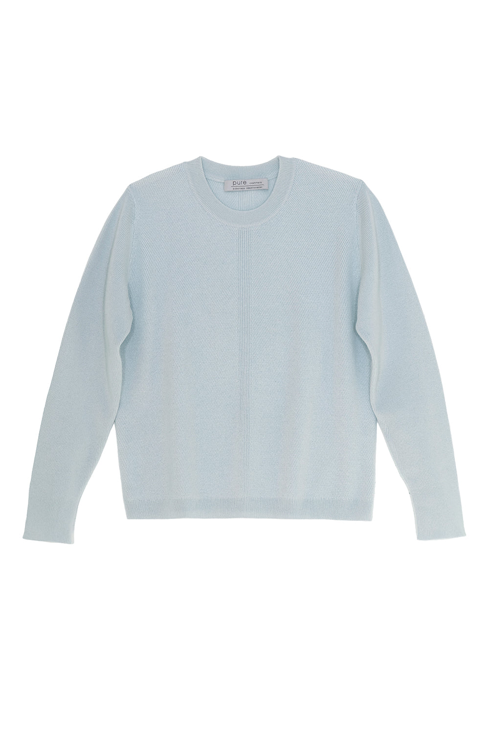 Rundhals Pullover mit leichter Struktur