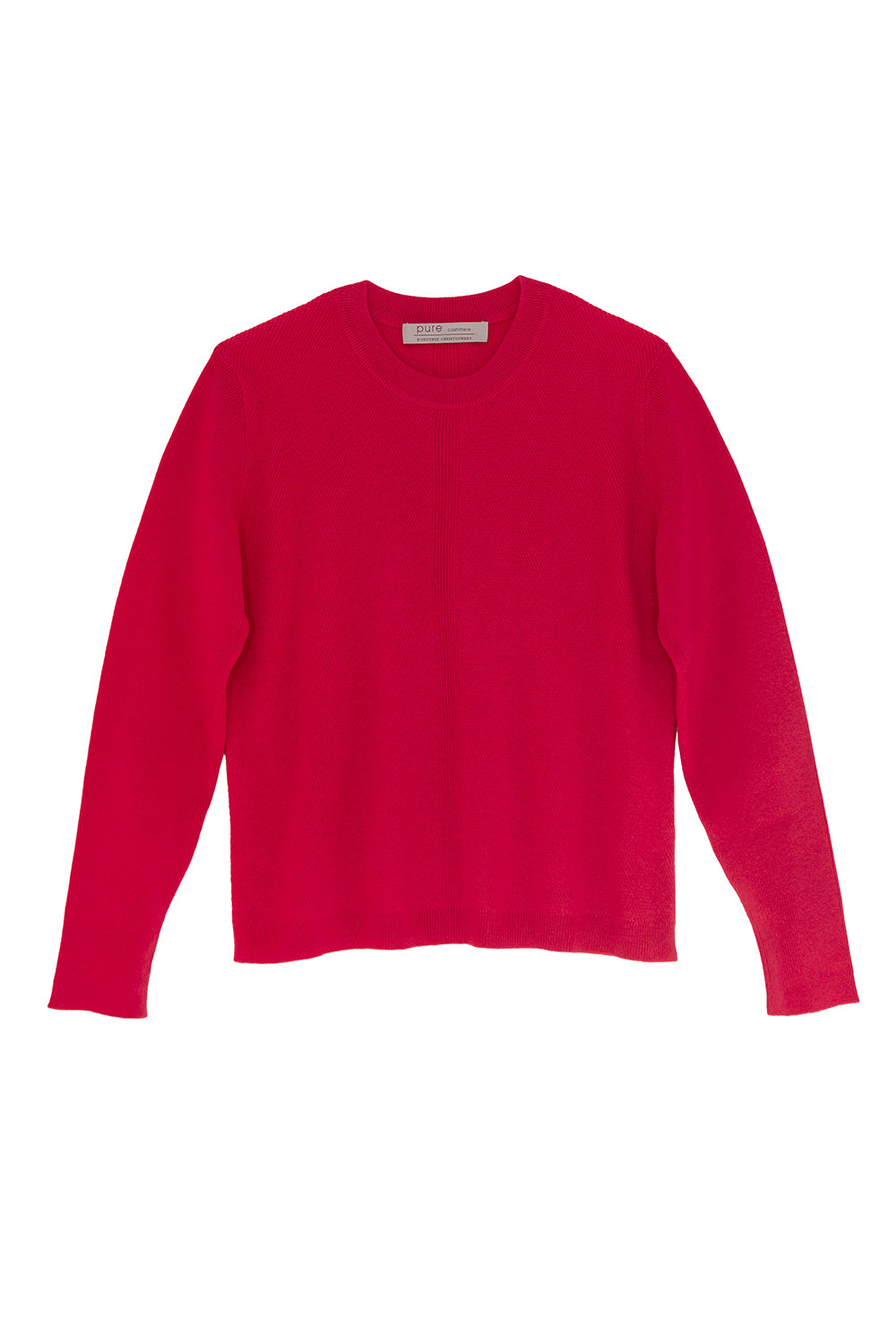 Rundhals Pullover mit leichter Struktur