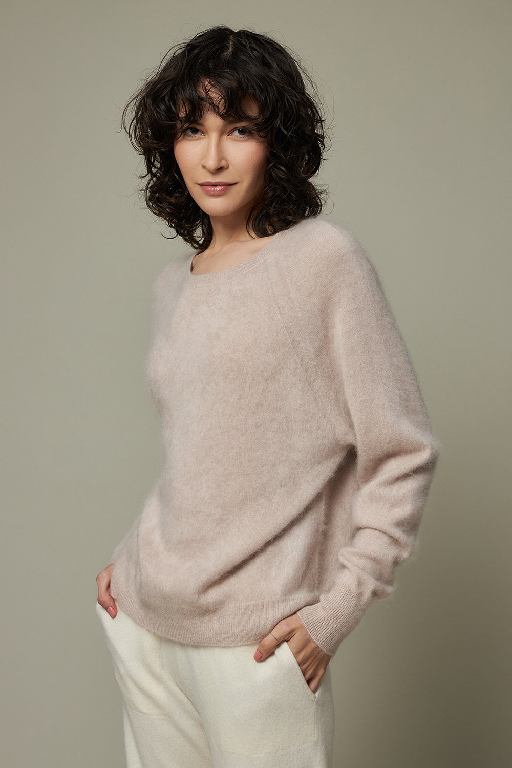 Brushed Cashmere Pullover
